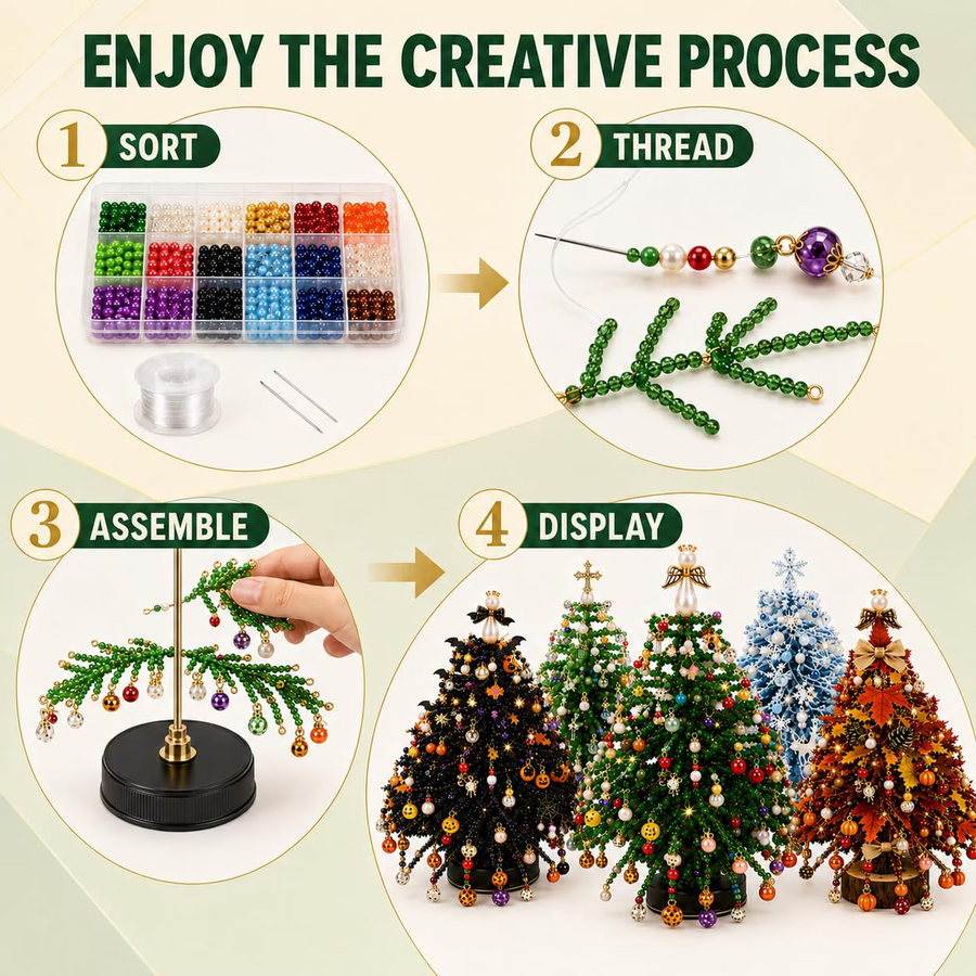 Sort, thread, assemble, light it